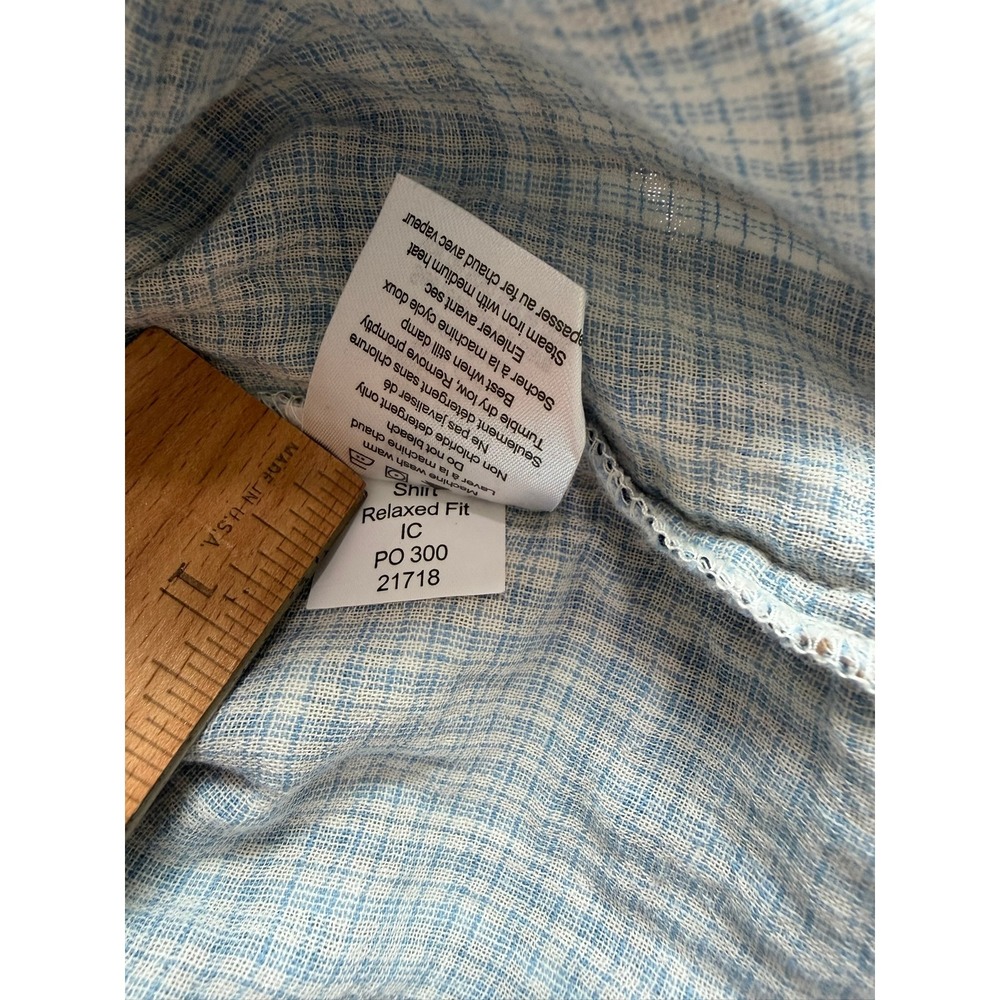 Mountain Khakis Mens Plaid Western Button Down Shirt Blue Brown Relaxed Fit M - Picture 9 of 11